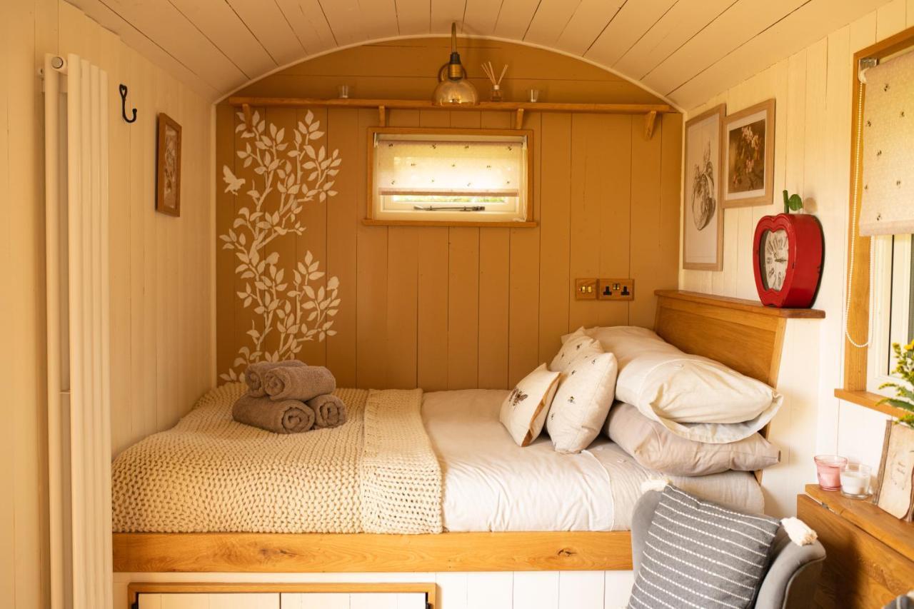 Harrys Hideout - Shepherd'S Huts At Harrys Cottages Pen-y-Clawdd Ngoại thất bức ảnh
